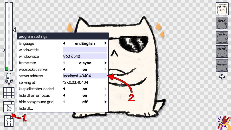 Image showing key steps in veadotube